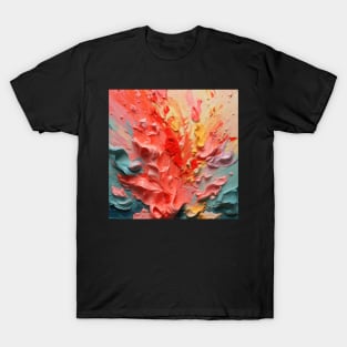 Abstract Strokes: Acrylic Brush Stripe Extravaganza T-Shirt